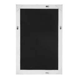 Kirklands Home George Ridged Rectangular Wall Mirror White Sale