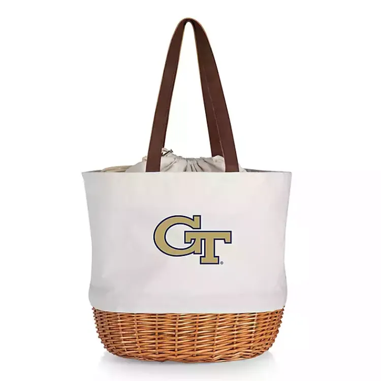 Kirklands Home Georgia Tech Canvas Tote Bag Yellow Outlet