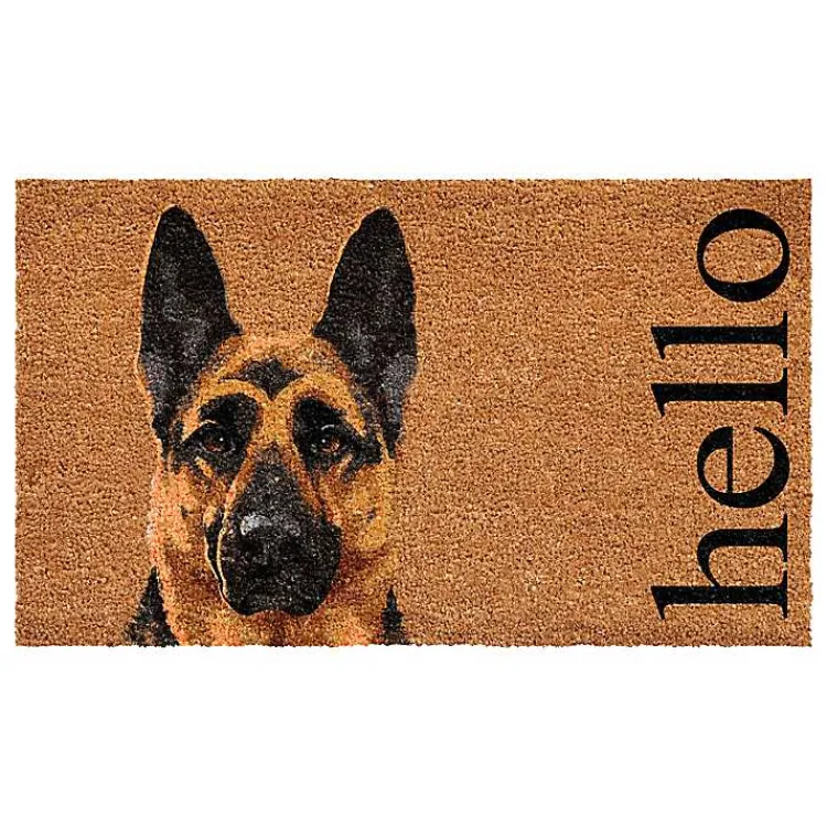 Kirklands Home German Shepherd Hello Doormat