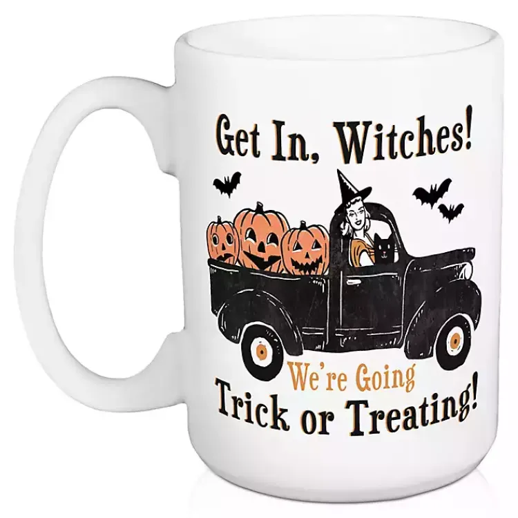 Halloween>Kirklands Home Get in Witches Halloween Mugs, Set of 2