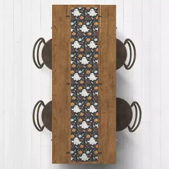 Halloween>Kirklands Home Ghosts and Pumpkins Halloween Table Runner, 72 in.