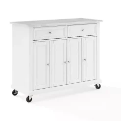 Kirklands Home Gia All Marble Kitchen Island White Discount