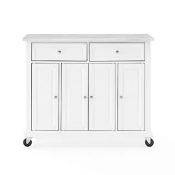 Kirklands Home Gia All Marble Kitchen Island White Discount