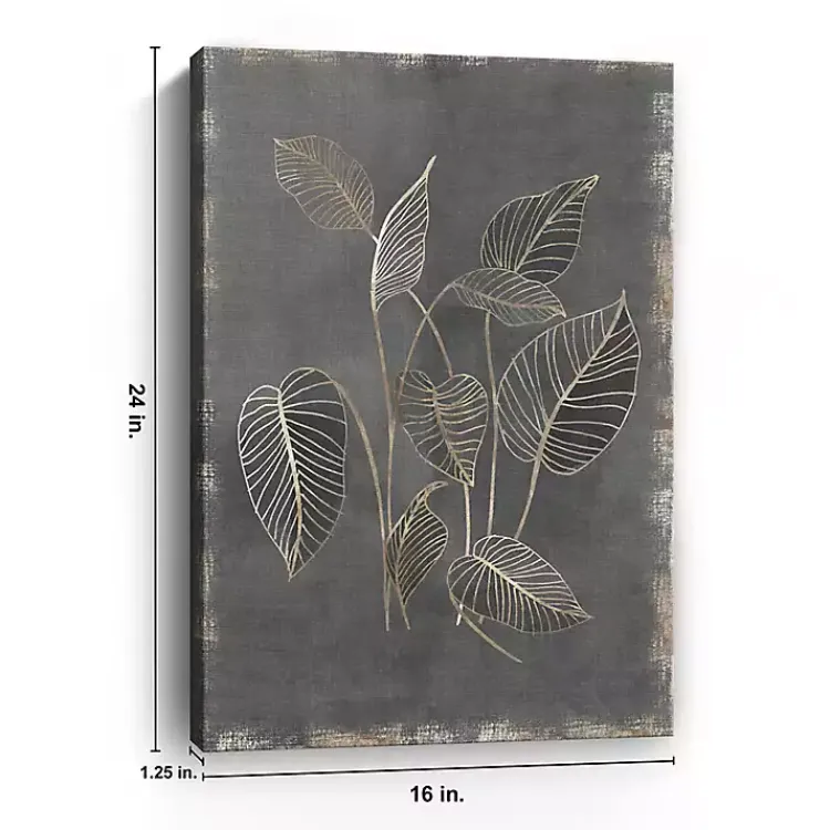 Kirklands Home Gilded Botanical III Canvas Art Print Sale