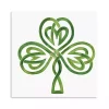 St Patricks Day Decorations>Kirklands Home Gilded Shamrock Canvas Art Print