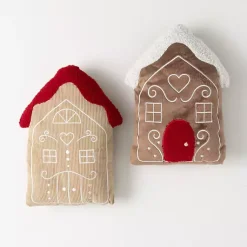 Christmas Pillows>Kirklands Home Gingerbread House Christmas Pillows, Set of 2