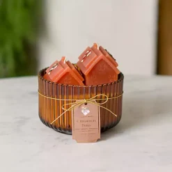 Candles>Kirklands Home Gingerbread House Cinnamon Buns Jar Candle Brown