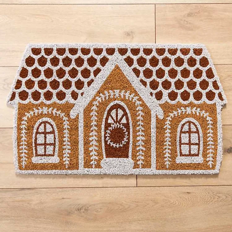 Kirklands Home Gingerbread House Doormat Clearance