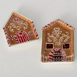Christmas Dining & Entertaining>Kirklands Home Gingerbread House Serving Trays, Set of 2 Brown