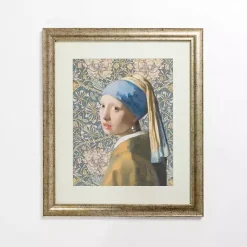 Kirklands Home Girl With a Pearl Earring Framed Art Print