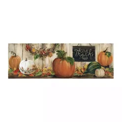 Fall>Kirklands Home Give Thanks Pumpkins Canvas Art Print