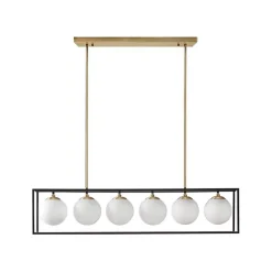 Kirklands Home Glass Globes Rectangle Chandelier Best