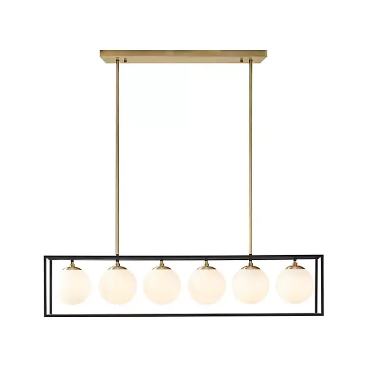 Kirklands Home Glass Globes Rectangle Chandelier Best