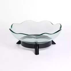 Decorative Bowls & Jars>Kirklands Home Glass Scalloped Oversized Decorative Bowl