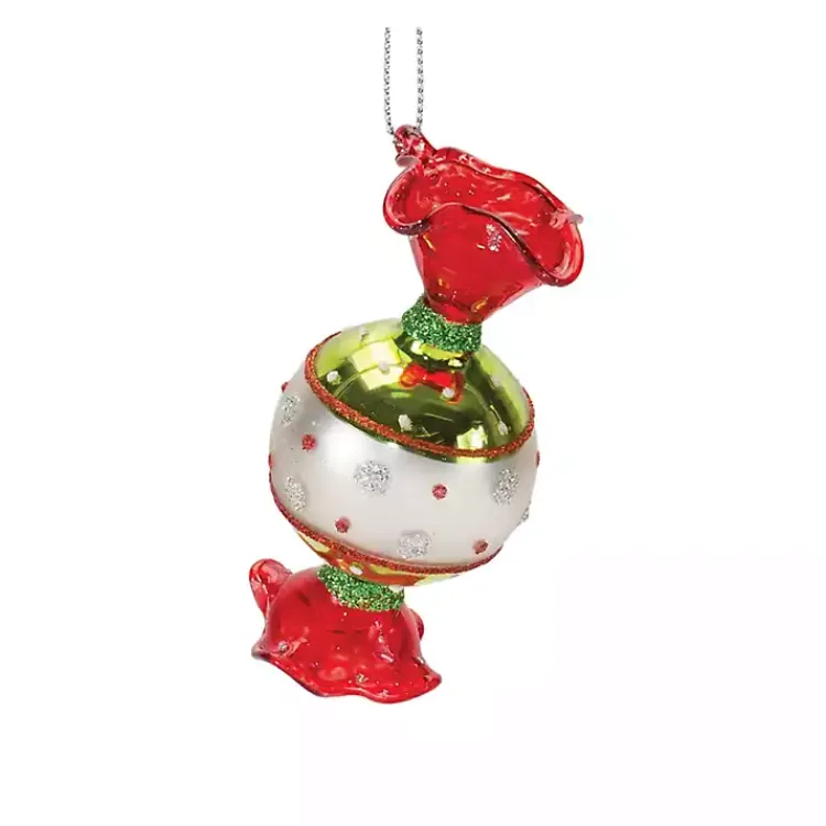 Christmas Ornaments>Kirklands Home Glass Wrapped Christmas Candy Ornaments, Set of 12
