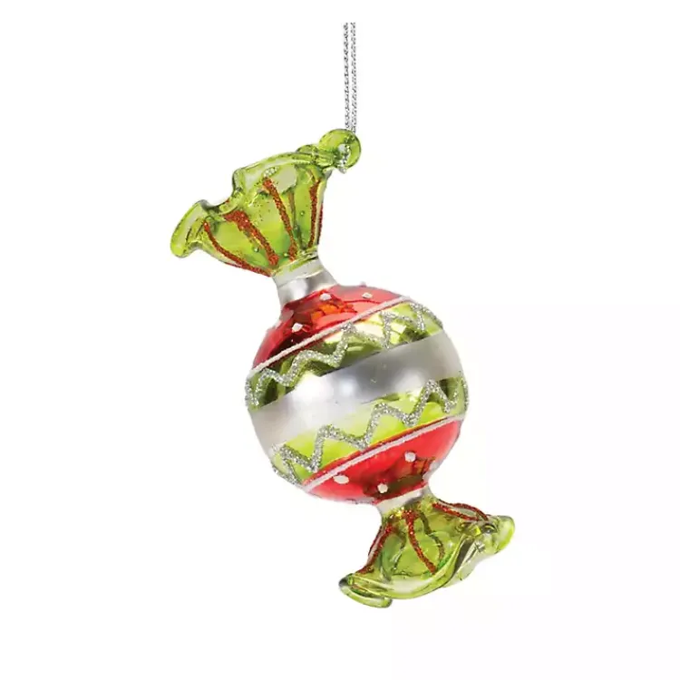 Christmas Ornaments>Kirklands Home Glass Wrapped Christmas Candy Ornaments, Set of 12