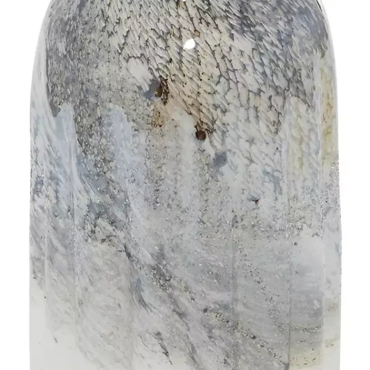 Vases>Kirklands Home Glazed Gray Glass Vases, Set of 2