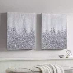 Kirklands Home Glimmer Gradient 2-pc. Abstract Wall Art Outlet