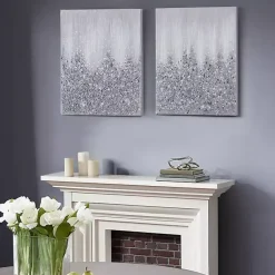 Kirklands Home Glimmer Gradient 2-pc. Abstract Wall Art Outlet