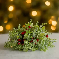 Christmas Arrangements & Garland>Kirklands Home Glitter Boxwood Christmas Orb