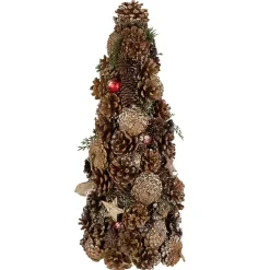 Christmas Decorations>Kirklands Home Glitter Pinecone Christmas Tree Brown
