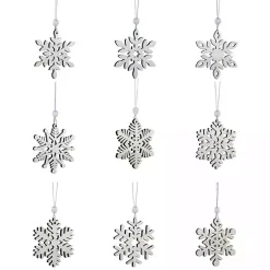 Christmas Ornaments>Kirklands Home Glitter Snowflake 18-pc. Christmas Ornament Set