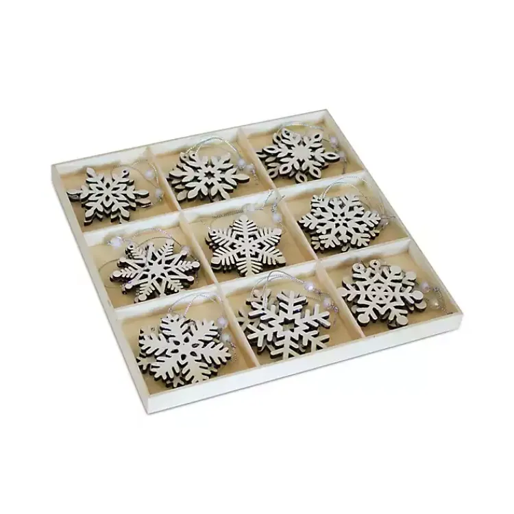 Christmas Ornaments>Kirklands Home Glitter Snowflake 18-pc. Christmas Ornament Set