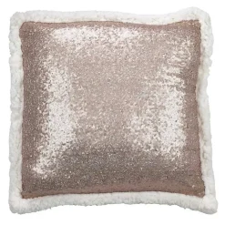 Pillows>Kirklands Home Glittery Gold Sherpa Sequins Throw Pillow