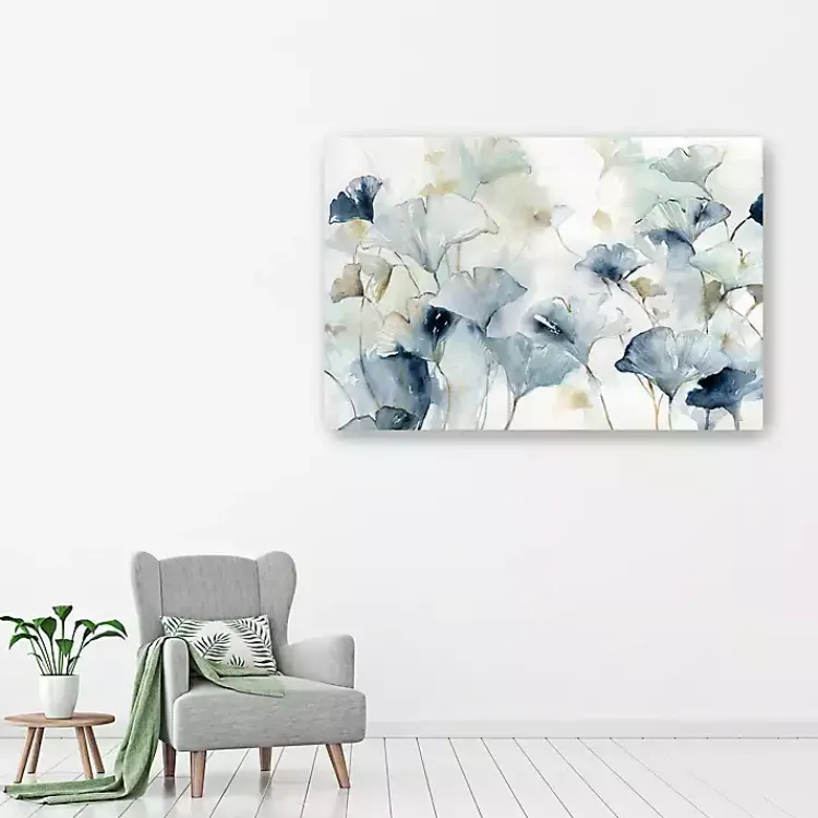 Kirklands Home Glorious Ginkgo Giclee Canvas Art Print, 60x40 in. Blue Hot