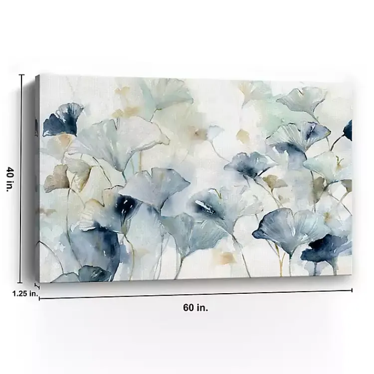 Kirklands Home Glorious Ginkgo Giclee Canvas Art Print, 60x40 in. Blue Hot
