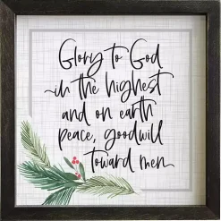 Christmas Art & Wall Decor>Kirklands Home Glory to God Framed Wall Plaque