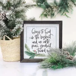 Christmas Art & Wall Decor>Kirklands Home Glory to God Framed Wall Plaque