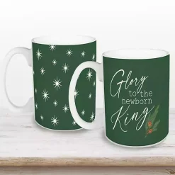 Christmas Dining & Entertaining>Kirklands Home Glory to the Newborn King Mugs, Set of 2
