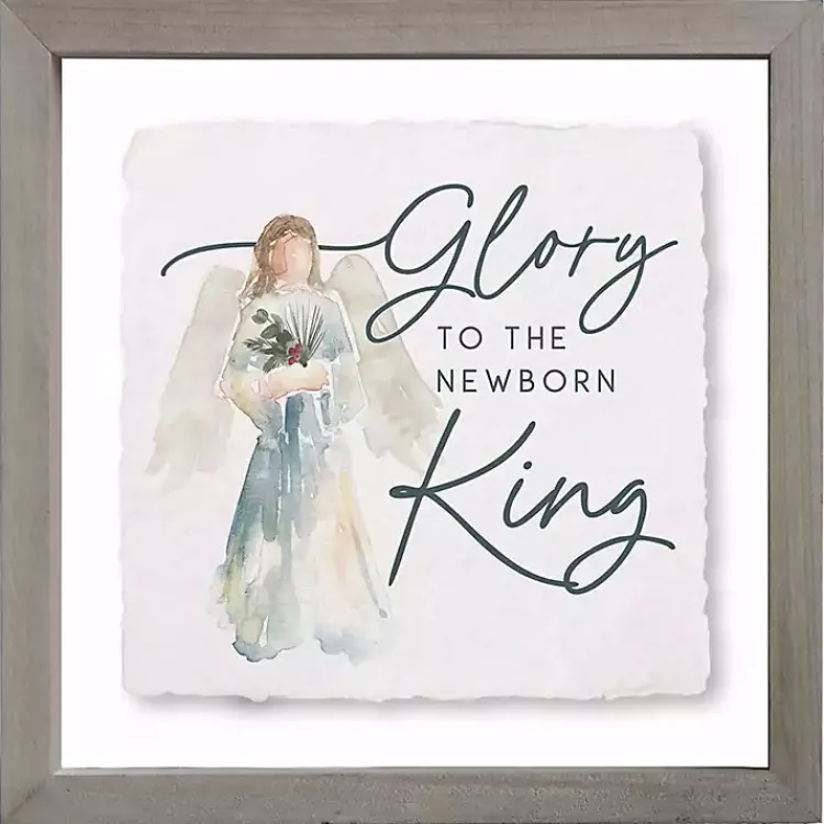 Christmas Art & Wall Decor>Kirklands Home Glory to the Newborn King Wall Plaque