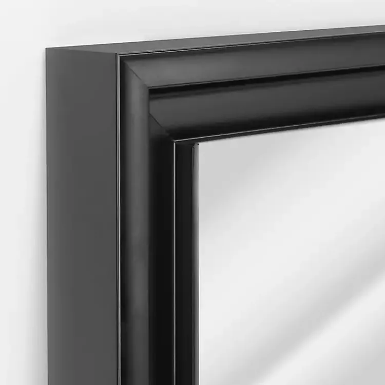 Kirklands Home Glossy Black Frame Leaning Mirror New