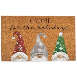 Outdoor Christmas Decorations>Kirklands Home Gnome for the Holidays Doormat