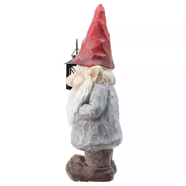 Christmas Decorations>Kirklands Home Gnome Holding Lantern Christmas Decoration