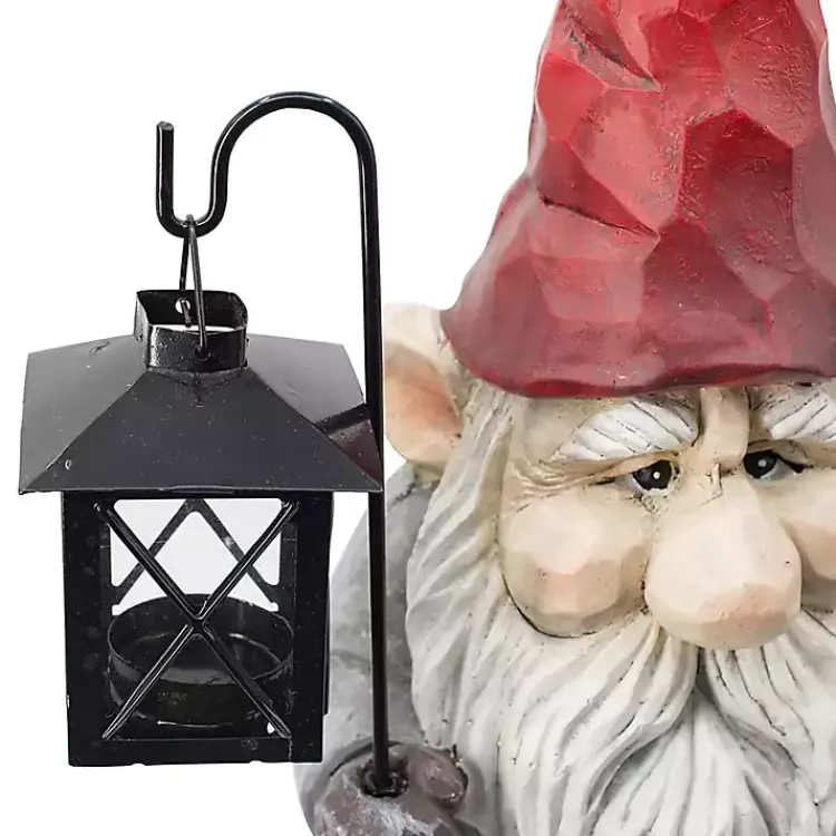 Christmas Decorations>Kirklands Home Gnome Holding Lantern Christmas Decoration