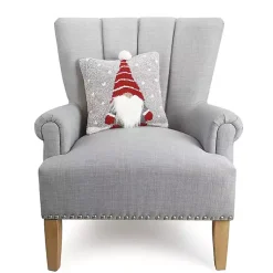 Pillows>Kirklands Home Gnome in Striped Hat Christmas Pillow