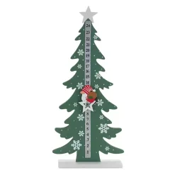 Christmas Decorations>Kirklands Home Gnome Tree Christmas Countdown Decoration Green