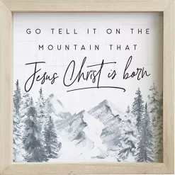 Christmas Art & Wall Decor>Kirklands Home Go Tell It On The Mountain Wall Plaque
