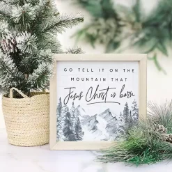 Christmas Art & Wall Decor>Kirklands Home Go Tell It On The Mountain Wall Plaque