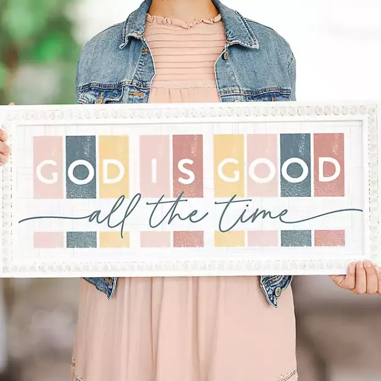 Kirklands Home God is Good All The Time Wall Plaque Discount