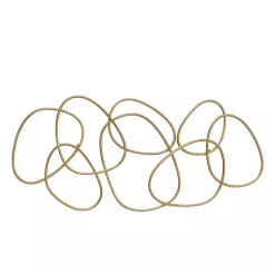 Kirklands Home Abstract Rings Metal Wall Plaque Gold