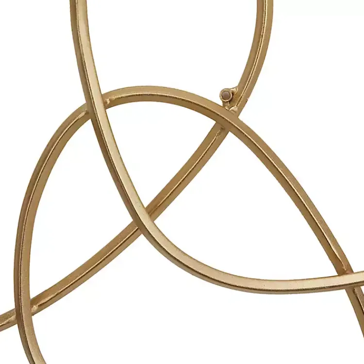 Kirklands Home Abstract Rings Metal Wall Plaque Gold