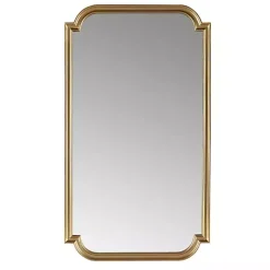 Kirklands Home Gold Adelaide Scalloped Rectangular Wall Mirror