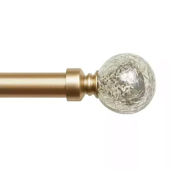 Kirklands Home Gold Aged Mercury Sphere Curtain Rod, 72 in. Sale