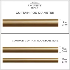 Kirklands Home Gold Aged Mercury Sphere Curtain Rod, 72 in. Sale