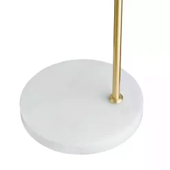 Kirklands Home Gold and Marble Table Lamp with Glass Bell Shade Clear Outlet
