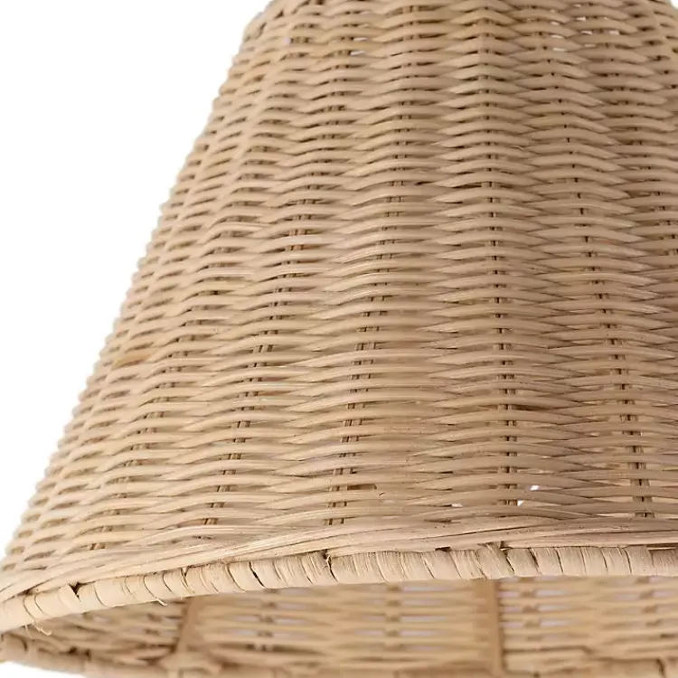Sconces>Kirklands Home Gold and Rattan Wall Sconce